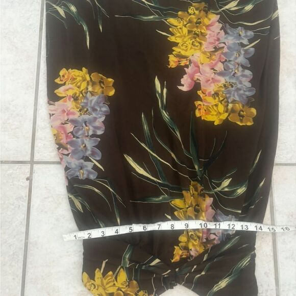 Nieves lavi runway floral dress pretty cute cleavage y2k designer rare flower - Picture 9 of 9